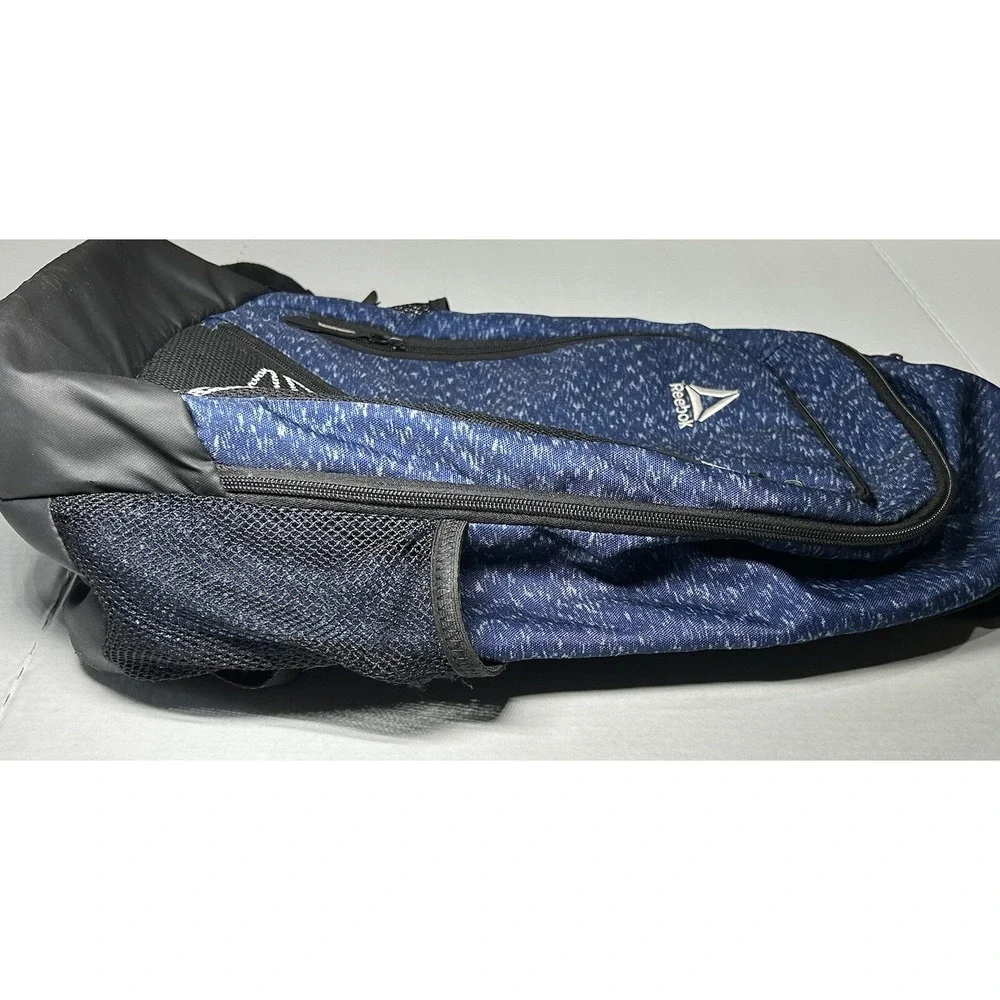 Reebok Blue Black Water Resistant Comfort Straps Backpack Padded